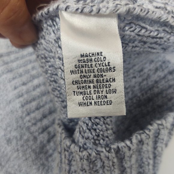 Rebecca Malone Cable Knit Sweater with button up‎ 3/4 sleeve Size Small - Picture 5 of 5